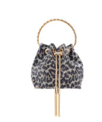 Sondra Roberts Leopard Printed Lina Drawstring Bag