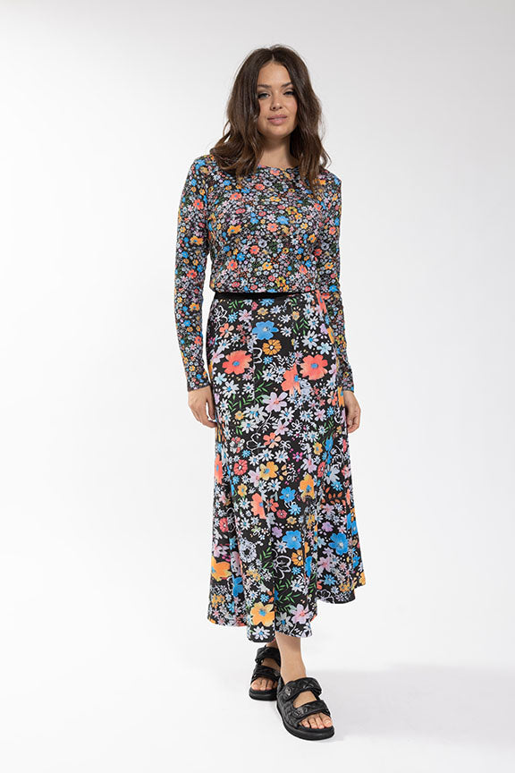 Maple Cliff Floral Panel Skirt (coordinating top)