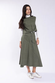 Latitude Open Back Denim Vest (coordinating skirt)