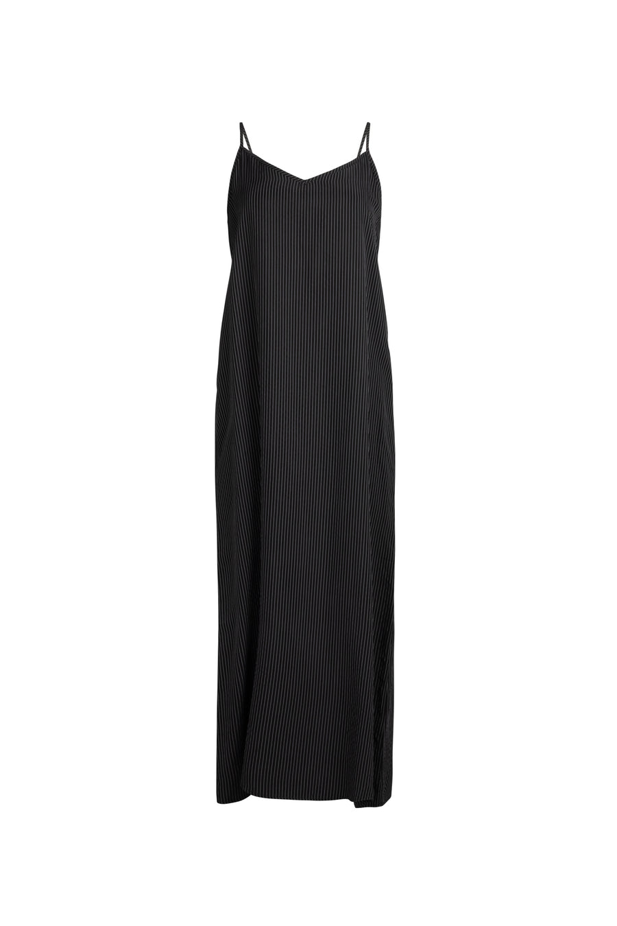 Point Brushed Aline Black Pinstripe Maxi Jumper
