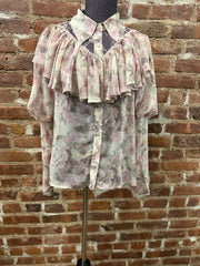 Beulah Soft Floral Flowy Blouse