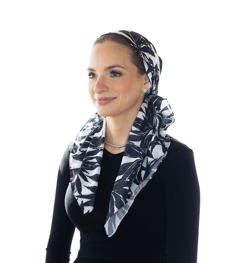 TUK Neutral Palm Tree Headscarf