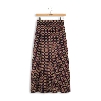 Point Jacquard A-line Skirt Geo (coordinate cardigan)