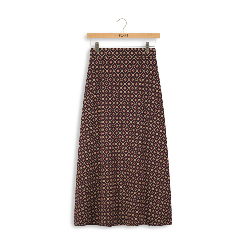 Point Jacquard A-line Skirt Geo (coordinate cardigan)