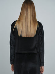 Point Ribbed Velour Jacket(coordinating skirt)