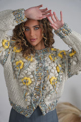 Front Row Yelina Floral Sweater