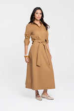 Luum Claudia Skirt Sand Tie Satin Aline Skirt