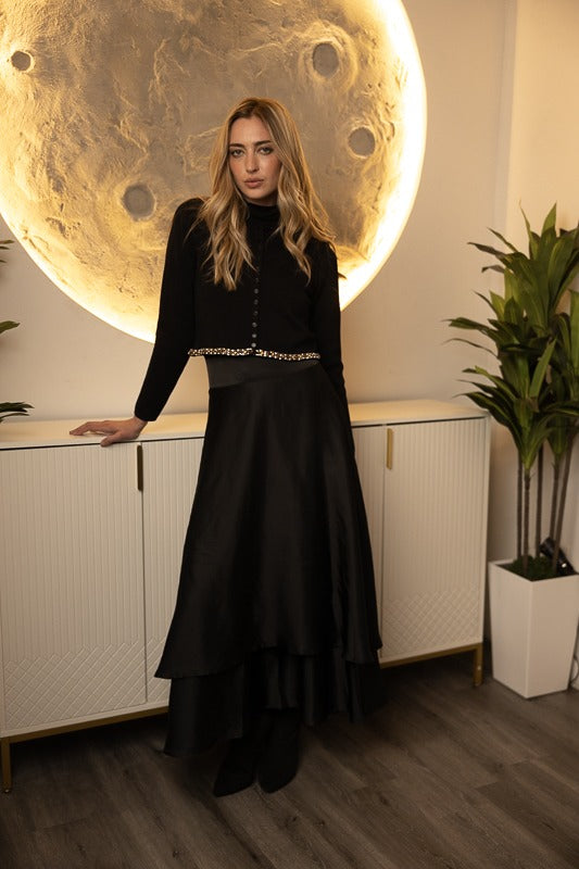 Byrd Ira Satin Skirt