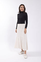 Static Corduroy Panel Skirt