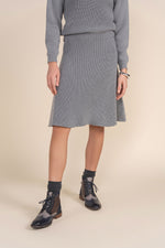 Apparalel Marinha Skirt in Black and in Stone (coordinating top)