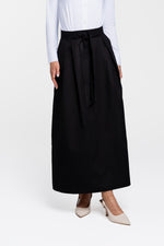 Luum Claudia Black Tie Satin Aline Skirt