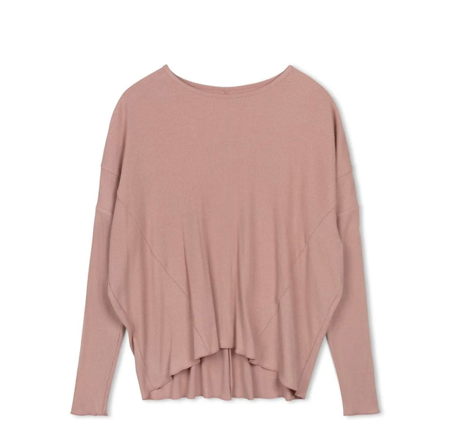 Point Long Sleeve Dolman Top