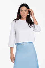 Luum Liam 3/4 Sleeve Cotton Top