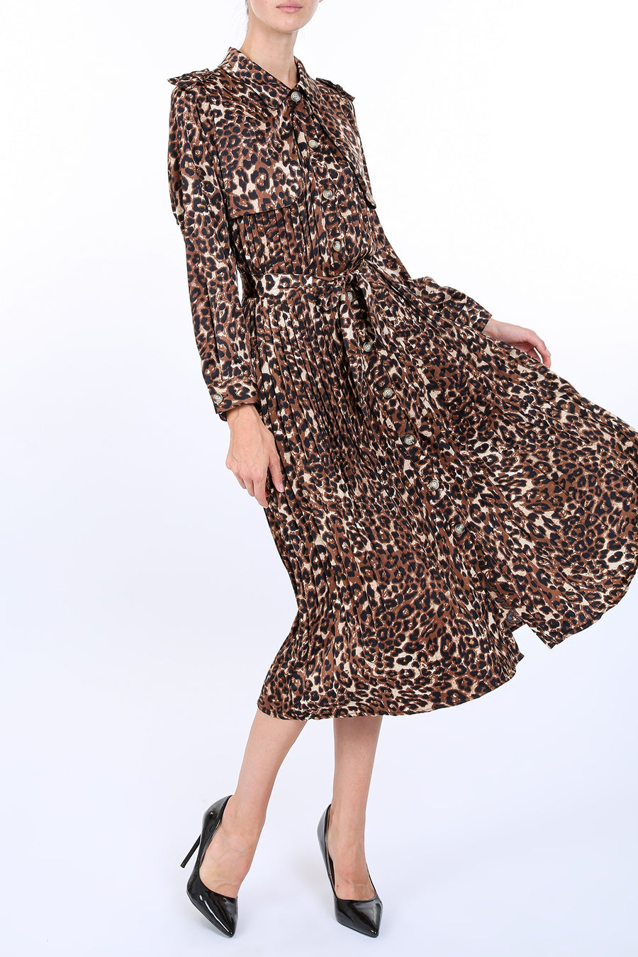 Beulah Leopard Print Dress