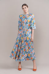 Apparalel Akira Blue Floral Maxi Dress