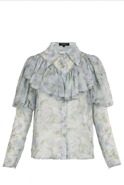 Beulah Soft Floral Flowy Blouse