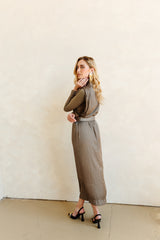 Byrd Serena Dress in Taupe