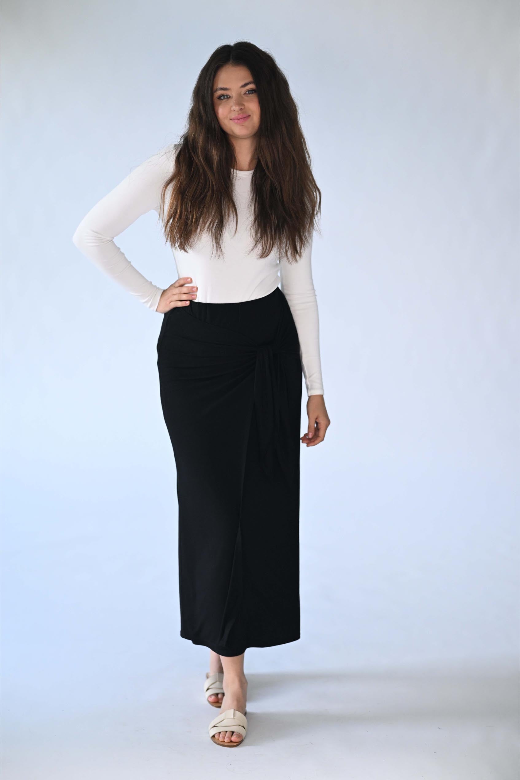 Latitude Jersey Tie Skirt