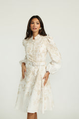 Ellie Makir Linen Belted Dress