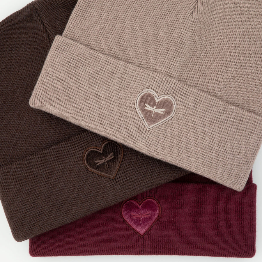 Tal Velvet Heart Beanie