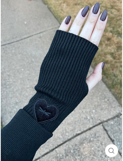 Tal Velvet Heart Gloves