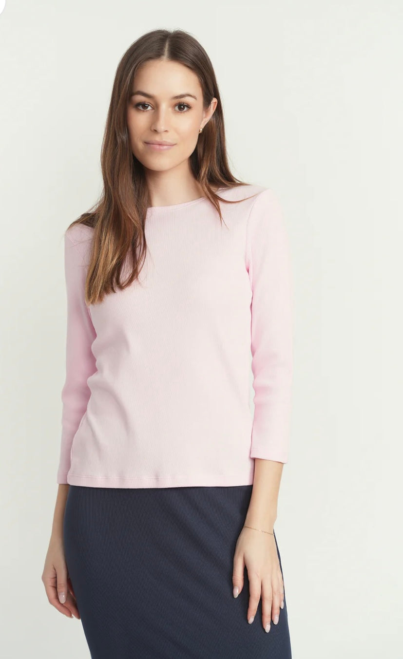 Point 3/4 Sleeve Crew Pullover