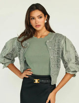 Ellie Makir Scalloped Top