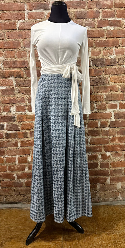 Front Row Denim Maxi Skirt