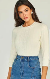 Ellie Makir Scalloped Top