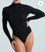 Commando Ballet Long Sleeve Mockneck Bodysuit