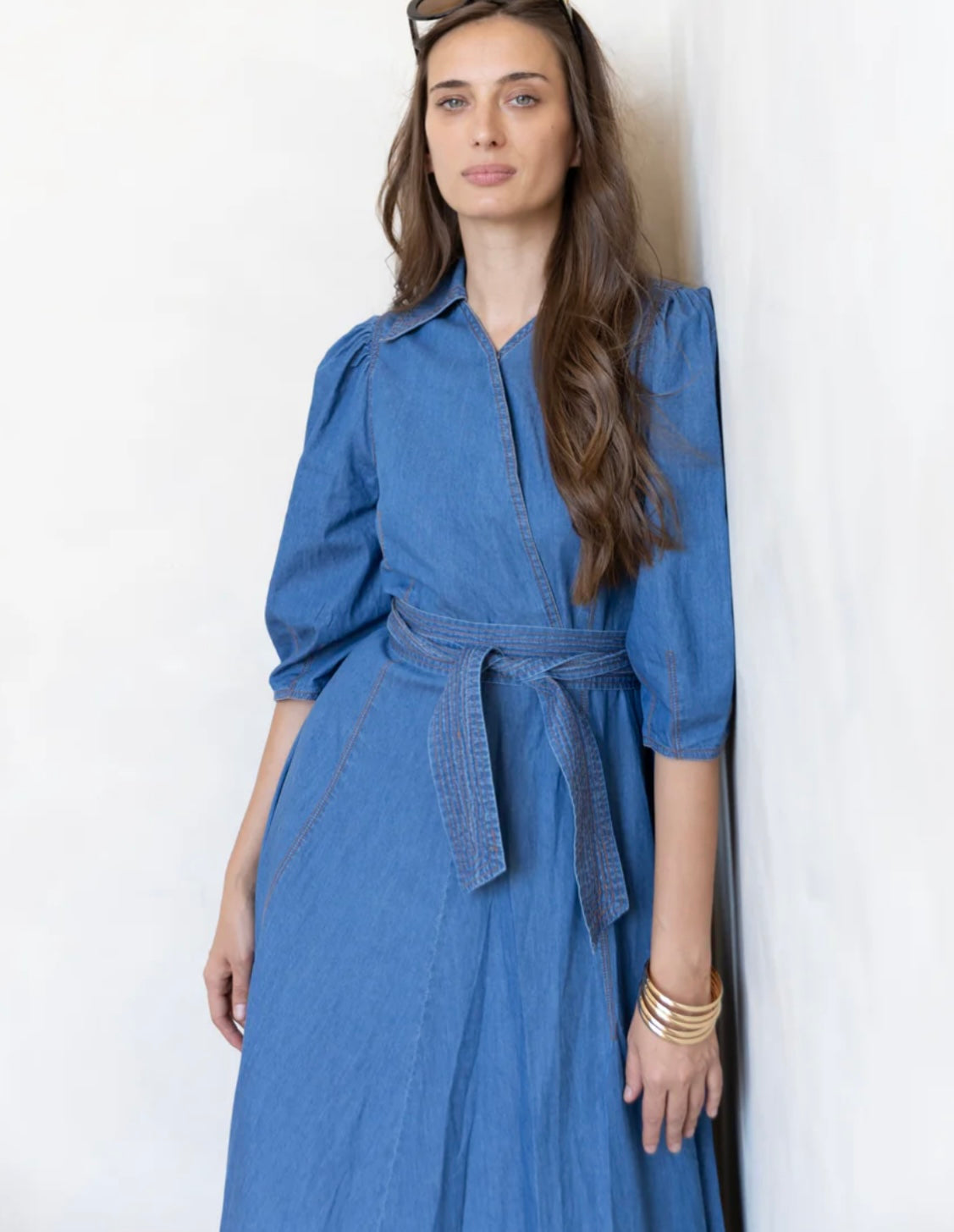 Byrd Denim Wrap Dress