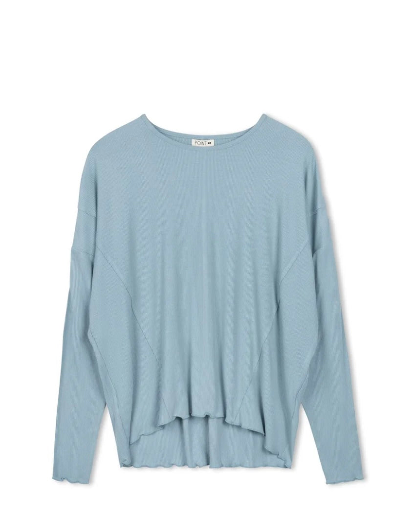 Point Long Sleeve Dolman Top