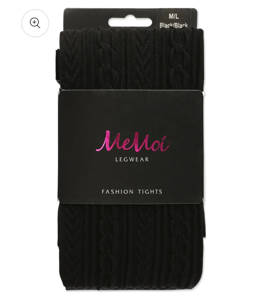 Memoi Textured Chains Opaque Tights