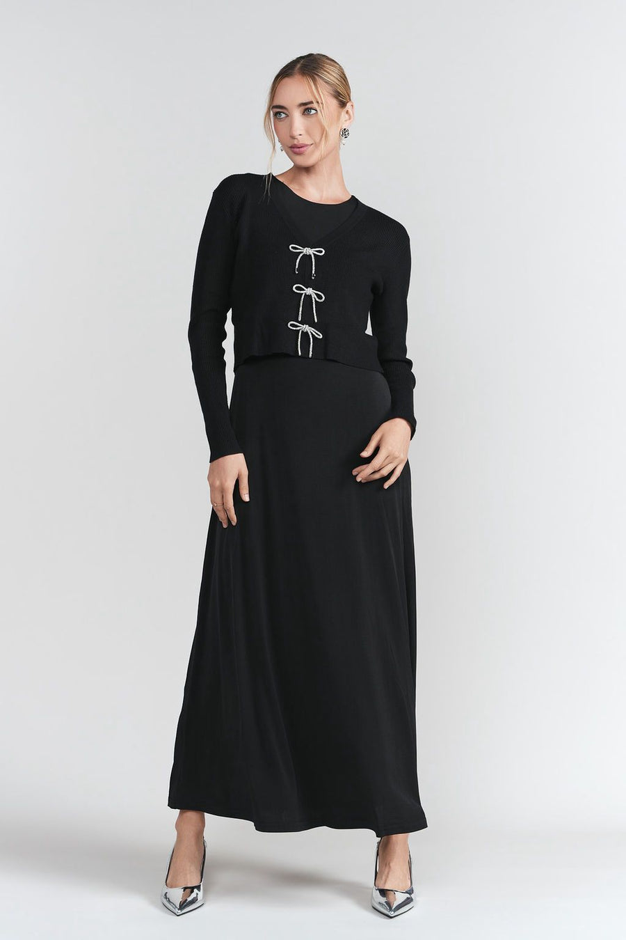 Adina Bows Cardigan(coordinating dress)