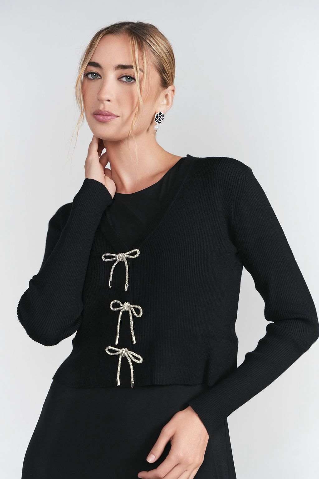 Adina Sleeveless Jersey Dress (coordinating cardigan)