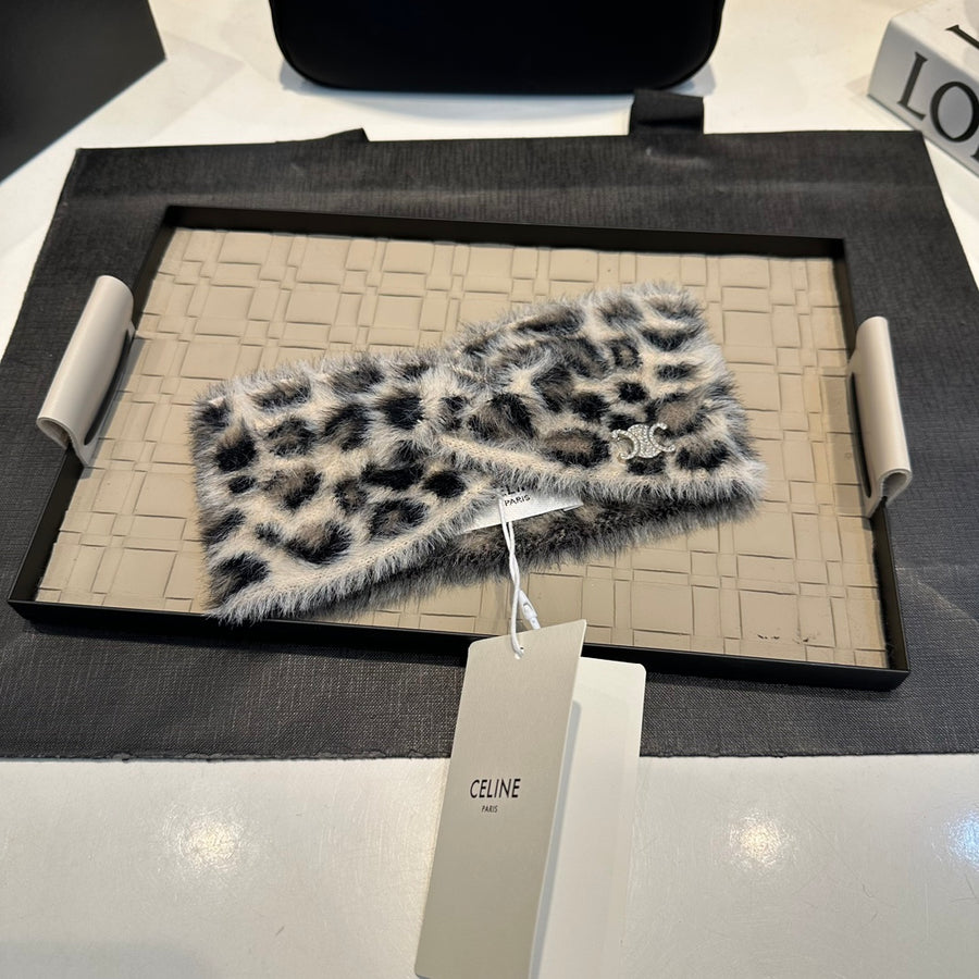 Celine Leopard Knot Headwrap