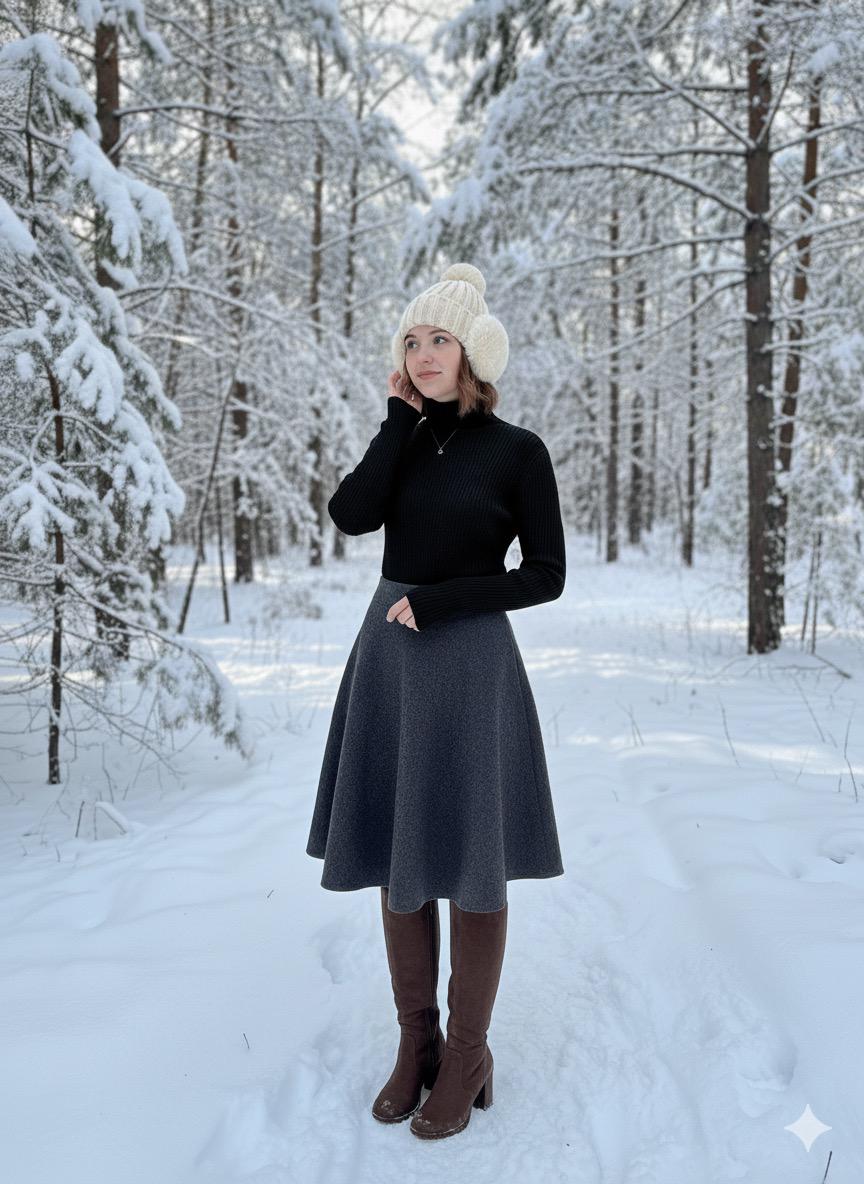 Point Cable Turtleneck