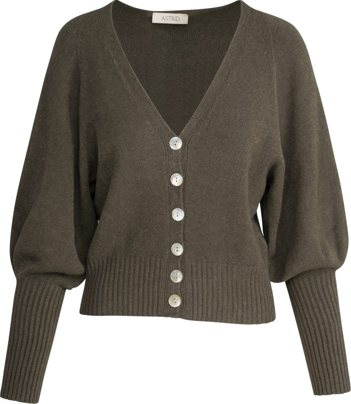 Astrid Knit Olive Cardigan