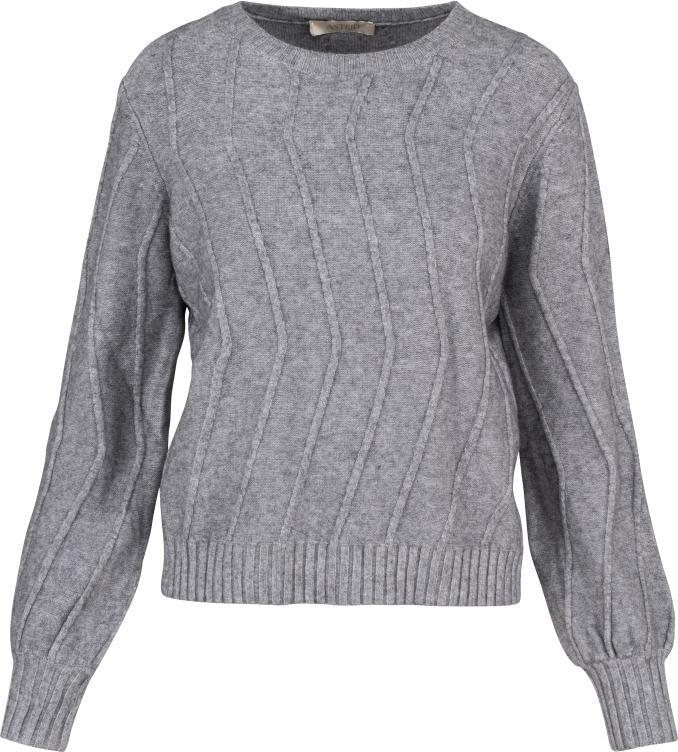 Astrid Charcoal Melange Knit Sweater