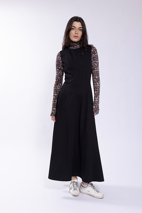 Latitude Micro Floral Printed Turtleneck