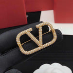 FHTH Valentino Diamond and Gold Brooch