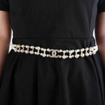 FHTH CC Pearl Diamond and Gold Chain Belt