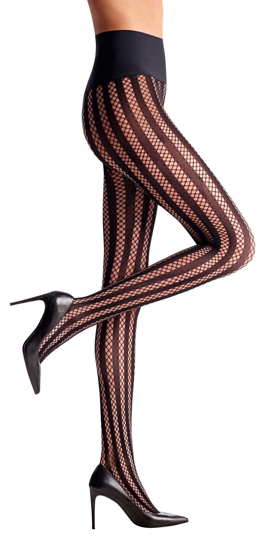 Commando Bold Stripe Net Tights