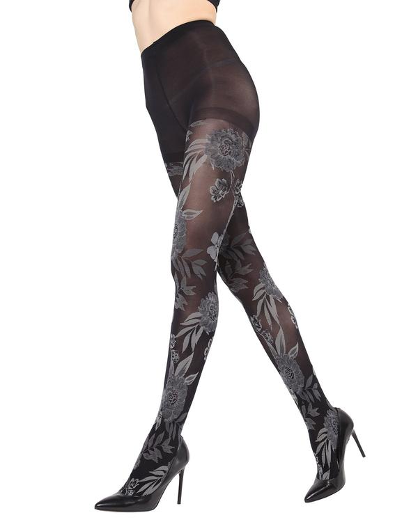 Memoi Fields of Flowers Opaque Tights MTO02210