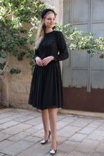 Mazal Hazut Libi Black and White Dot Dress