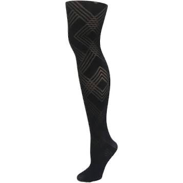 Memoi Geometric Pattern Tights Mo-331