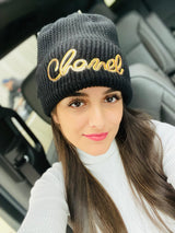 FHTH CC Script Sequin Logo Cuff Hat