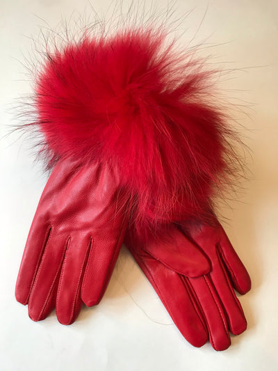 Leather Gloves With Fur