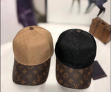 FHTH LV Cotton and Leather  Logo Cap