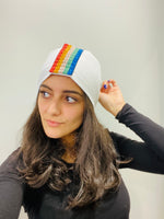 FHTH Shimmer Stripe Multi Colored Beanie